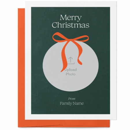 Family Ornament Christmas Photo Card | Christmas Card Maker