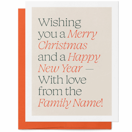 Minimalist Christmas Card | Christmas Card Maker