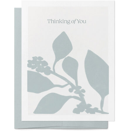 sympathy card with soft floral design and comforting message