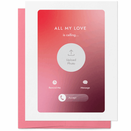 'All My Love' Valentine's Day Card | Valentine's Day Photocard | Valentine's Day Card Maker