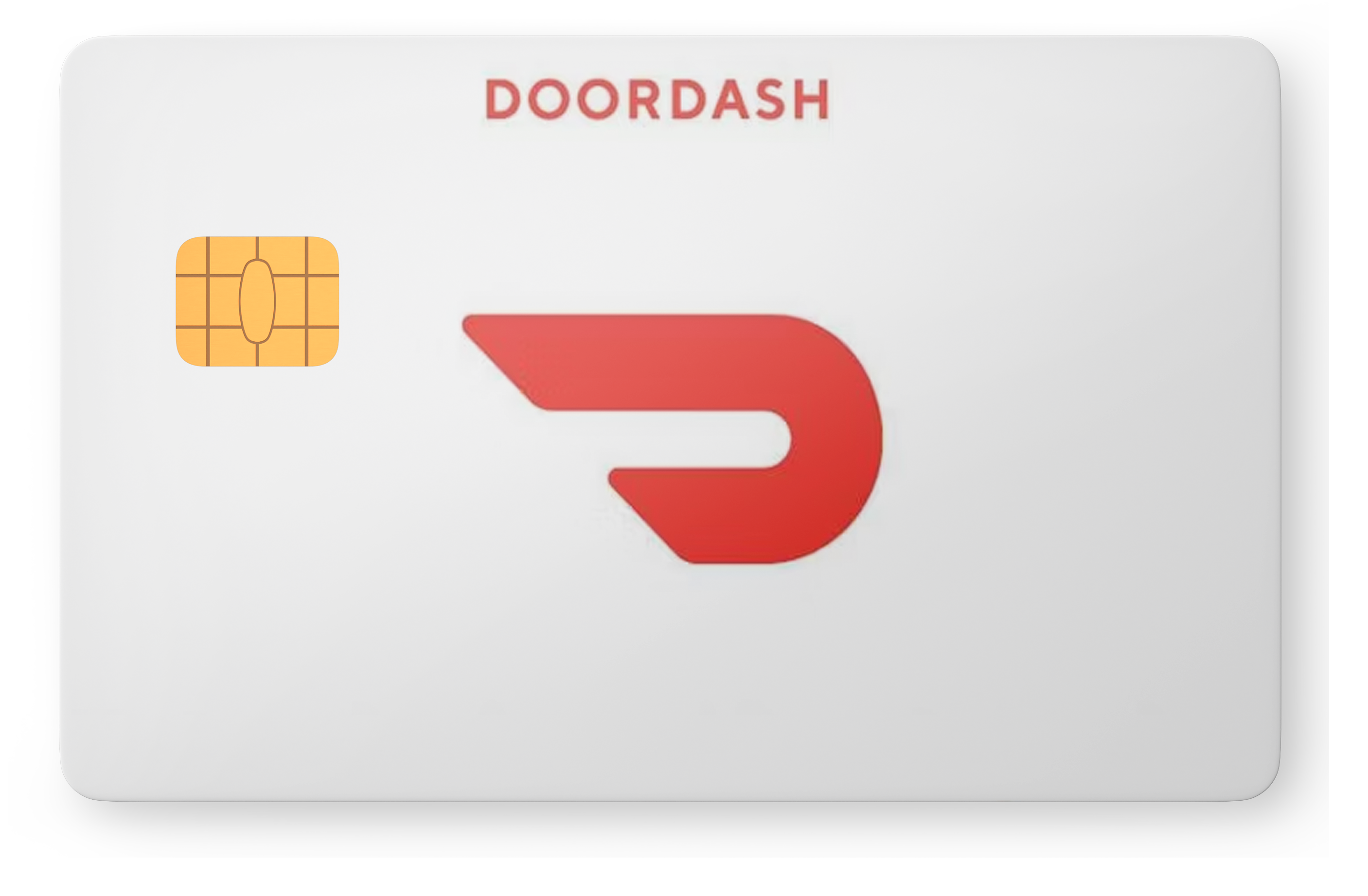 DoorDash gift card included with a greeting card mailed by Cardame
