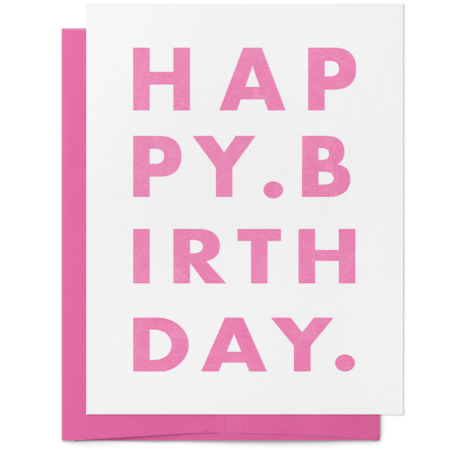Minimalist Birthday Card for Her