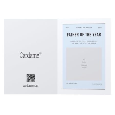 Happy Father's Day card printed and mailed by Cardame