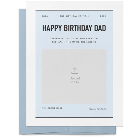 Looking for a birthday card for dad? Use the Birthday Card Maker to personalize Happy Birthday Card and we will print, address and mail your card for you.